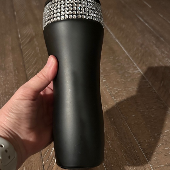 Breast Cancer Support Tumbler with Rhinestone Bling Band - Picture 4 of 4